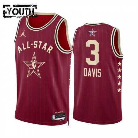 Barn All-Star 2024 Tröja Western Conference Anthony Davis Röd Swingman